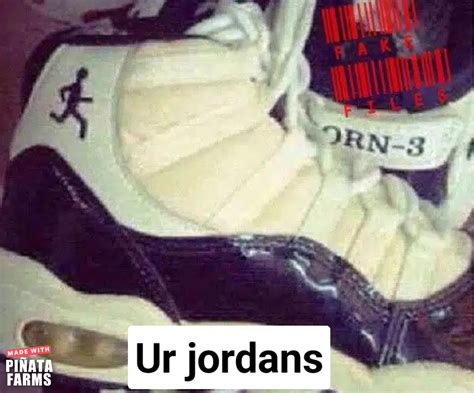 knock off jordans meme